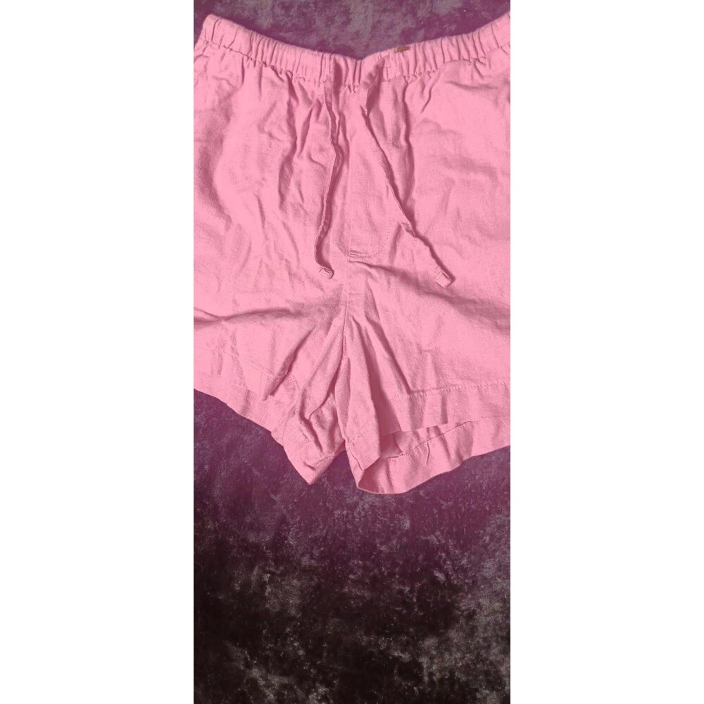Gap Linen Blend Pull On Shorts S Orchid Pink Coastal Beachy Quiet Luxury Cruise - Picture 7 of 12